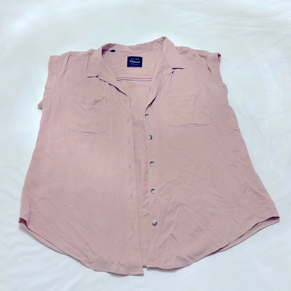 Jachs Girlfriend New York Women’s short sleeve, pink button up